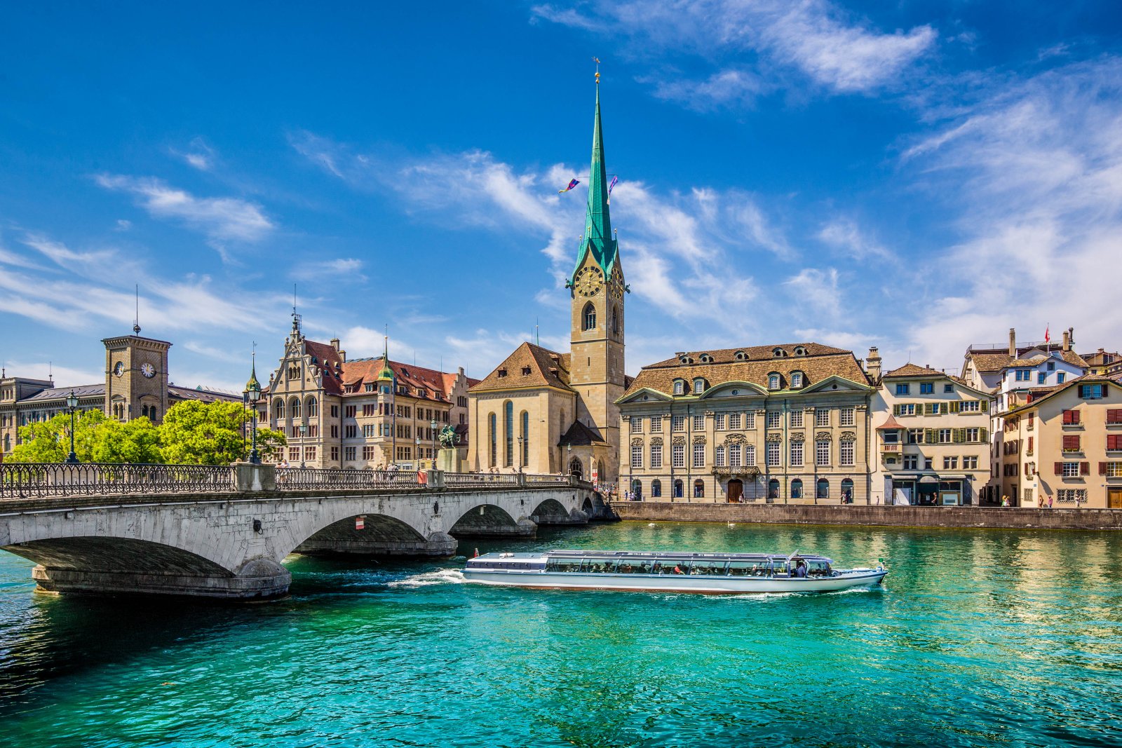 Zürich, bevölkerungsreichste Stadt der Schweiz.