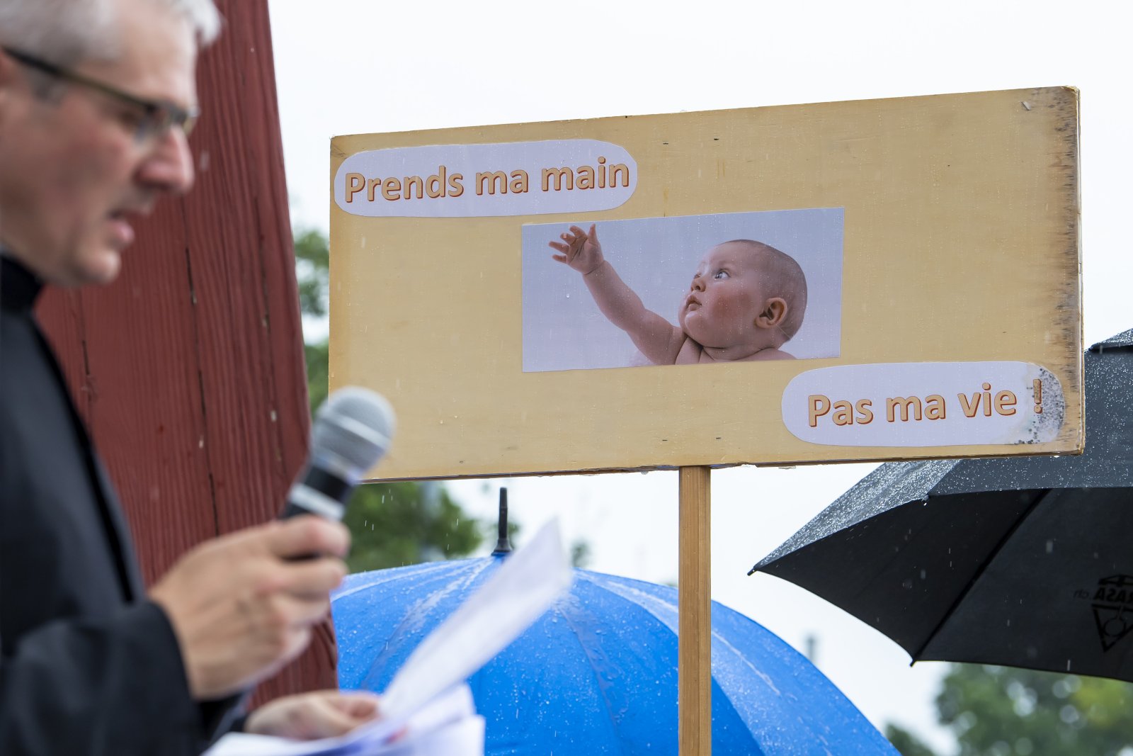 Demonstration gegen Abtreibungen im Juli 2021 in Genf. Bild: Keystone