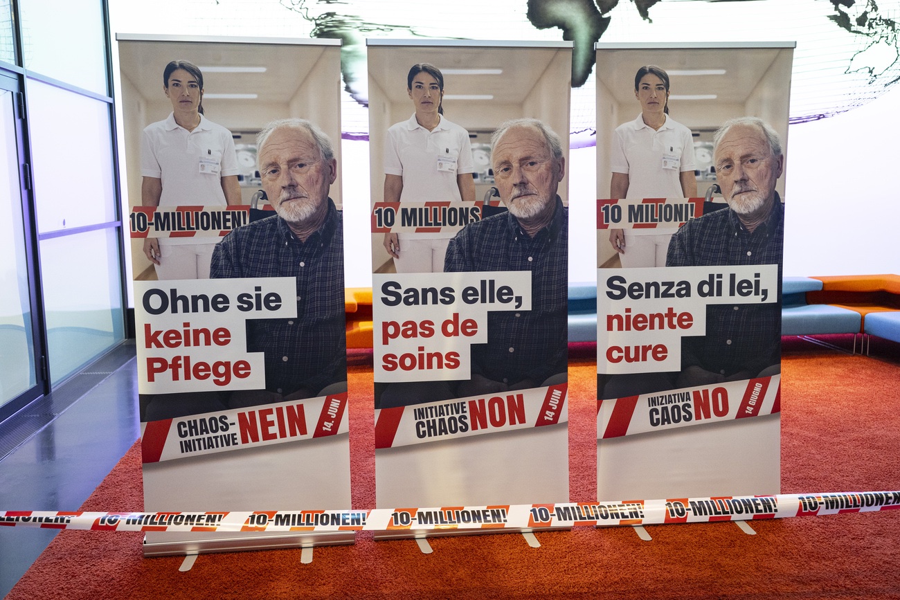 Heute haben die Gegner der Nachhaltigkeits-Initiative ihre Argumente präsentiert. Bild: Keystone