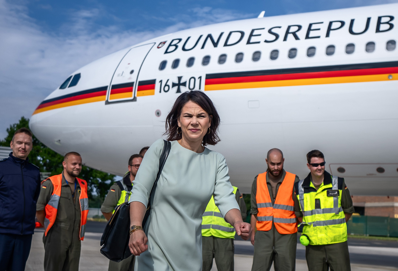 Annalena Baerbock, deutsche Aussenministerin, auf Reisen – oder auch nicht. (Bild: Keystone)