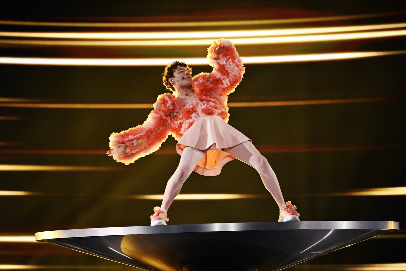 Rhetorischer Trick: Nemo am European Song Contest 2024 in Malmö. Bild: Keysstone