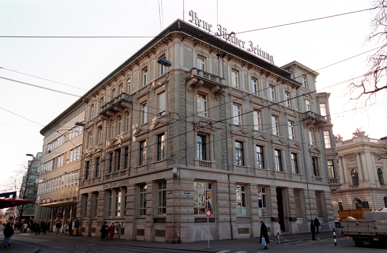 Sitz der NZZ in Zürich. Falkenstrasse 11. Nomen non est omen.