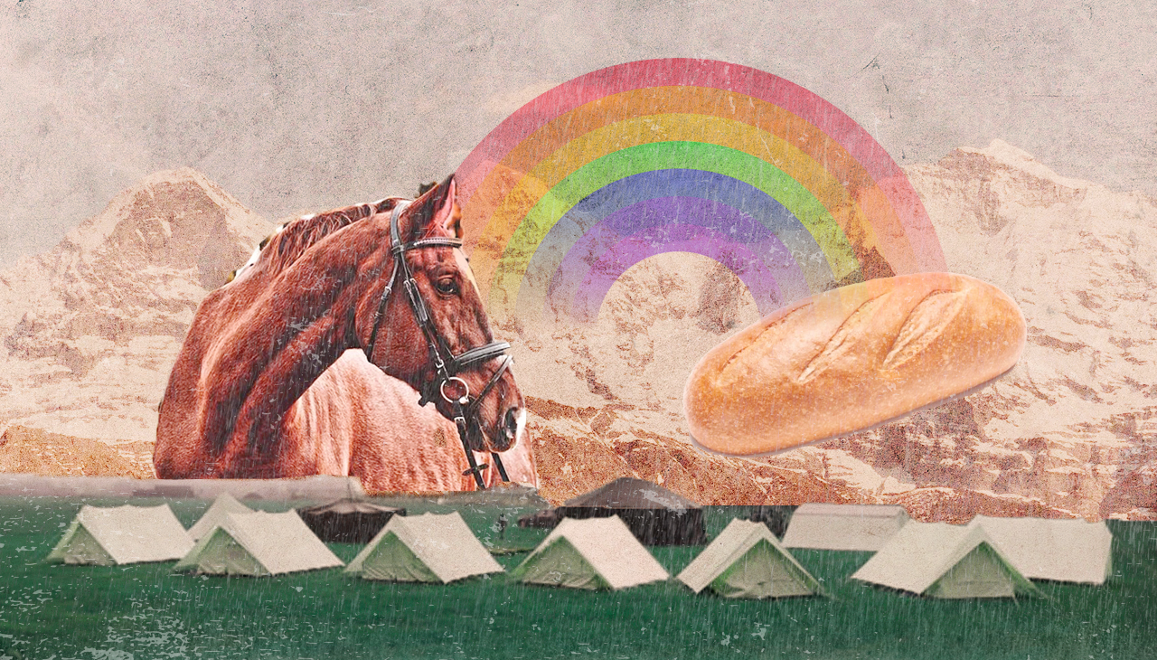 Von einem sexy Stallburschen, belastendem Brot und dem Leben vor dem Tod. Montage: Dominique Feusi