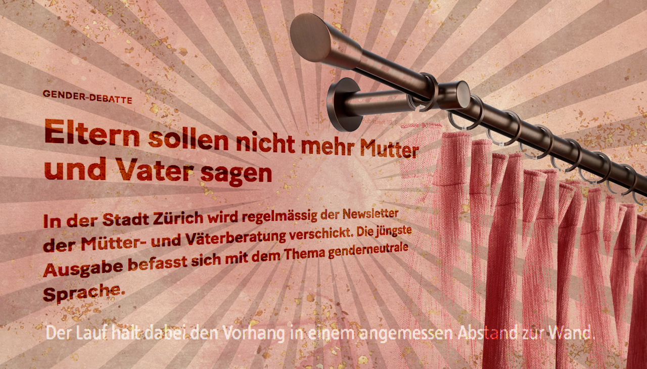 «Dini Muetter!» Pardon: «Dini Betreuigsperson!» (Montage: Dominique Feusi