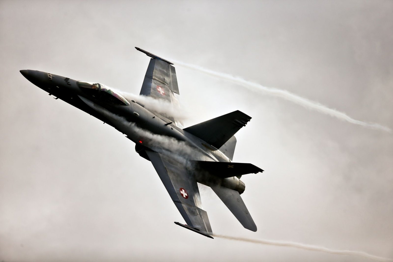 Soll bald in den Ruhestand gehen: Eine Hornet der Schweizer Armee. Bild:VBS