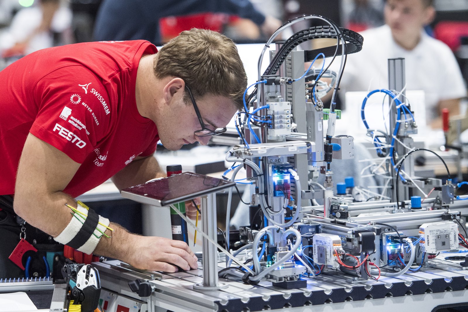 An der WorldSkills 2022 zeigt sich, wie Innovativ die Schweiz (noch) ist. (Quelle: Keystone)
