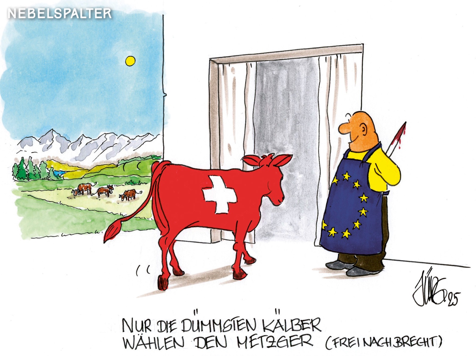 Karikatur: Jürg Kühni