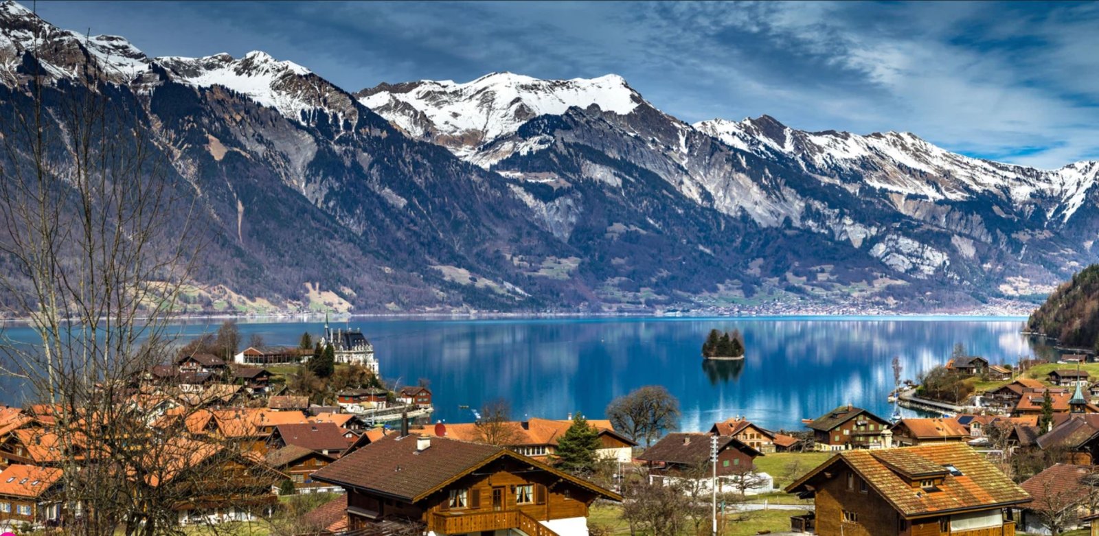 Brienzersee in Iseltwald im Kanton Bern.