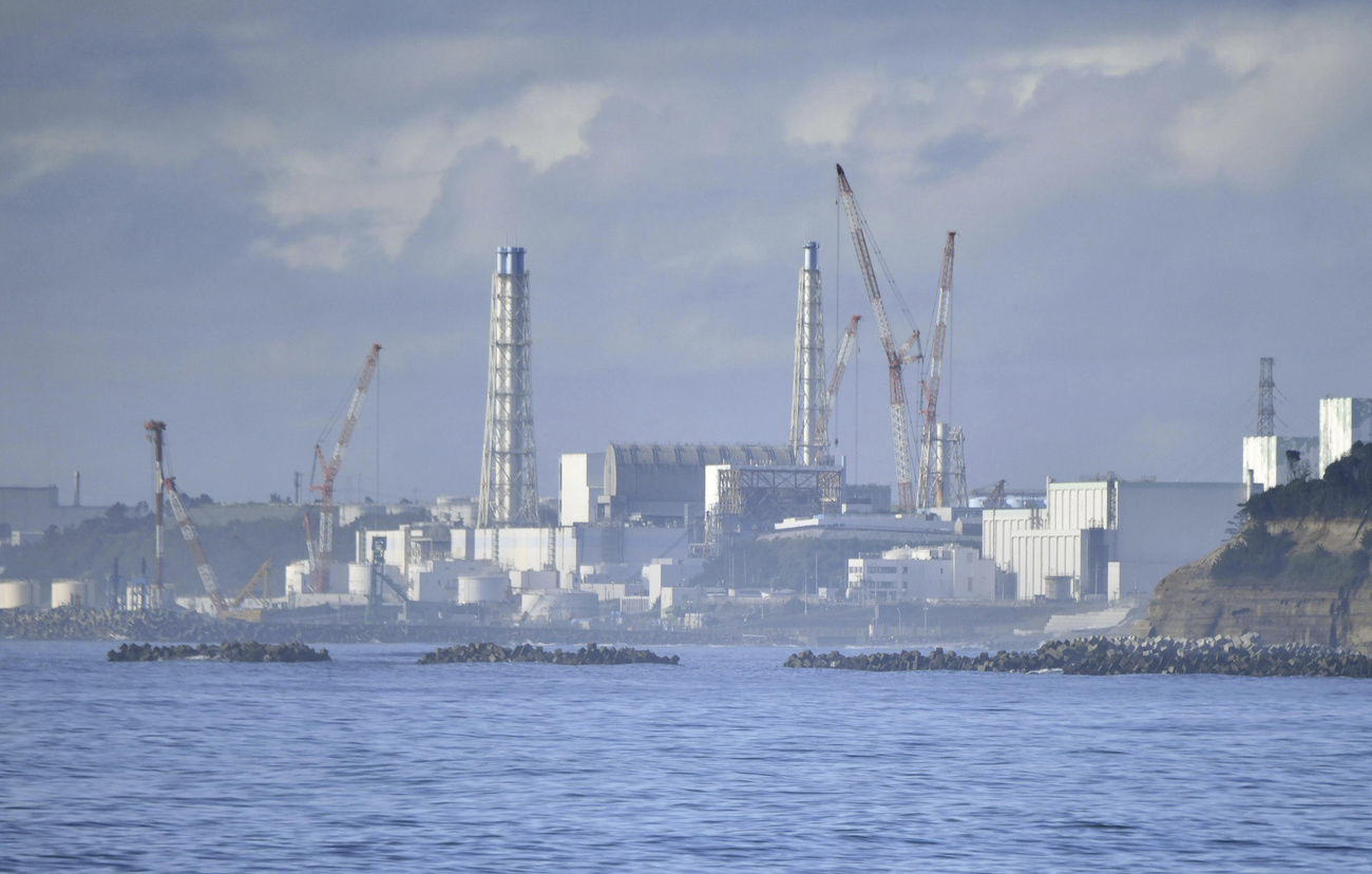 Man könnte das eingeleitete Wasser sogar gefahrlos trinken: Kernkraftwerk Fukushima Daiichi. Bild: Keystone