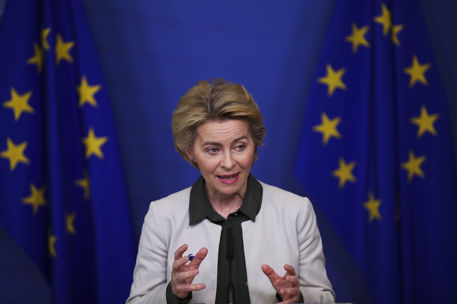 EU-Kommissionspräsidentin Ursula von der Leyen bei der Präsentation des «Green Deal» 2019. (Bild: Keystone)