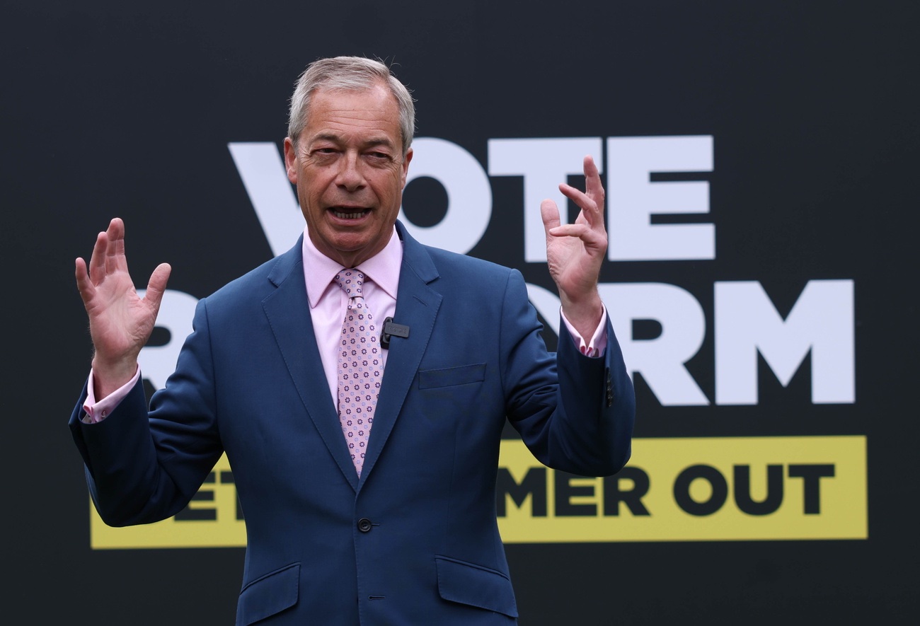 Nigel Farage, Wahlsieger – und nächster Premierminister? Bild: Keystone