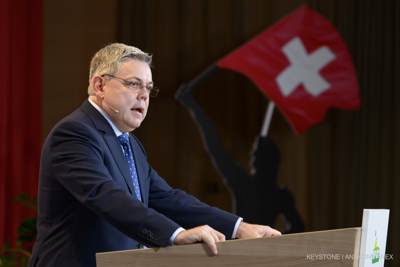 Franz Grüter warnt vor dem Pandemiepakt der WHO. Bild: Keystone