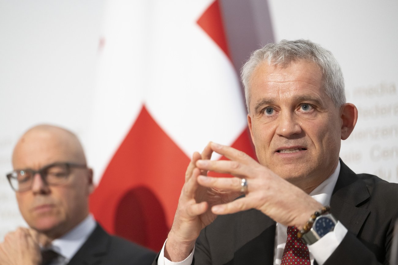 Der Bundesrat hat entschieden, den Schutzstatus S für Ukrainer um ein weiteres Jahr bis März 2028 zu verlängern. Im Bild: Der zuständige SP-Justizminister Beat Jans. Bild: Keystone