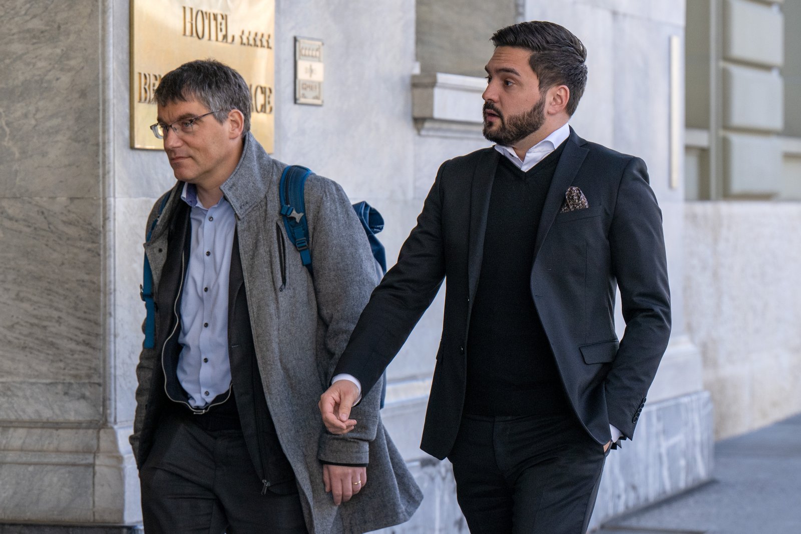 Kritisieren gerne den «Neoliberalismus» in der Schweiz: SP-Fraktionschef Roger Nordmann (links) und SP-Co-Präsident Cédric Wermuth. (Bild: Keystone)