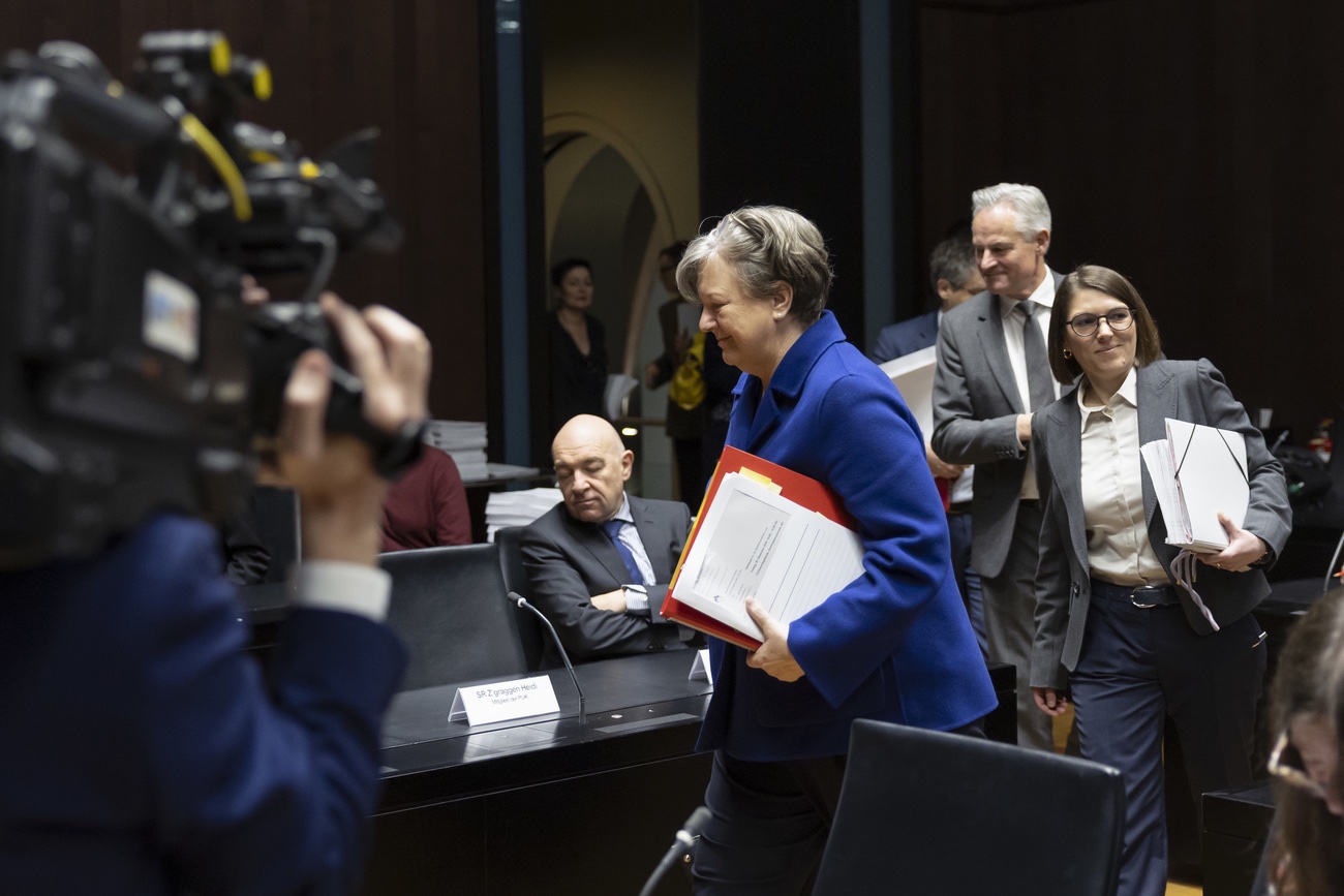 Isabelle Chassot, Staenderätin Mitte-FR, Präsidentin PUK heute in Bern. Bild: Keystone