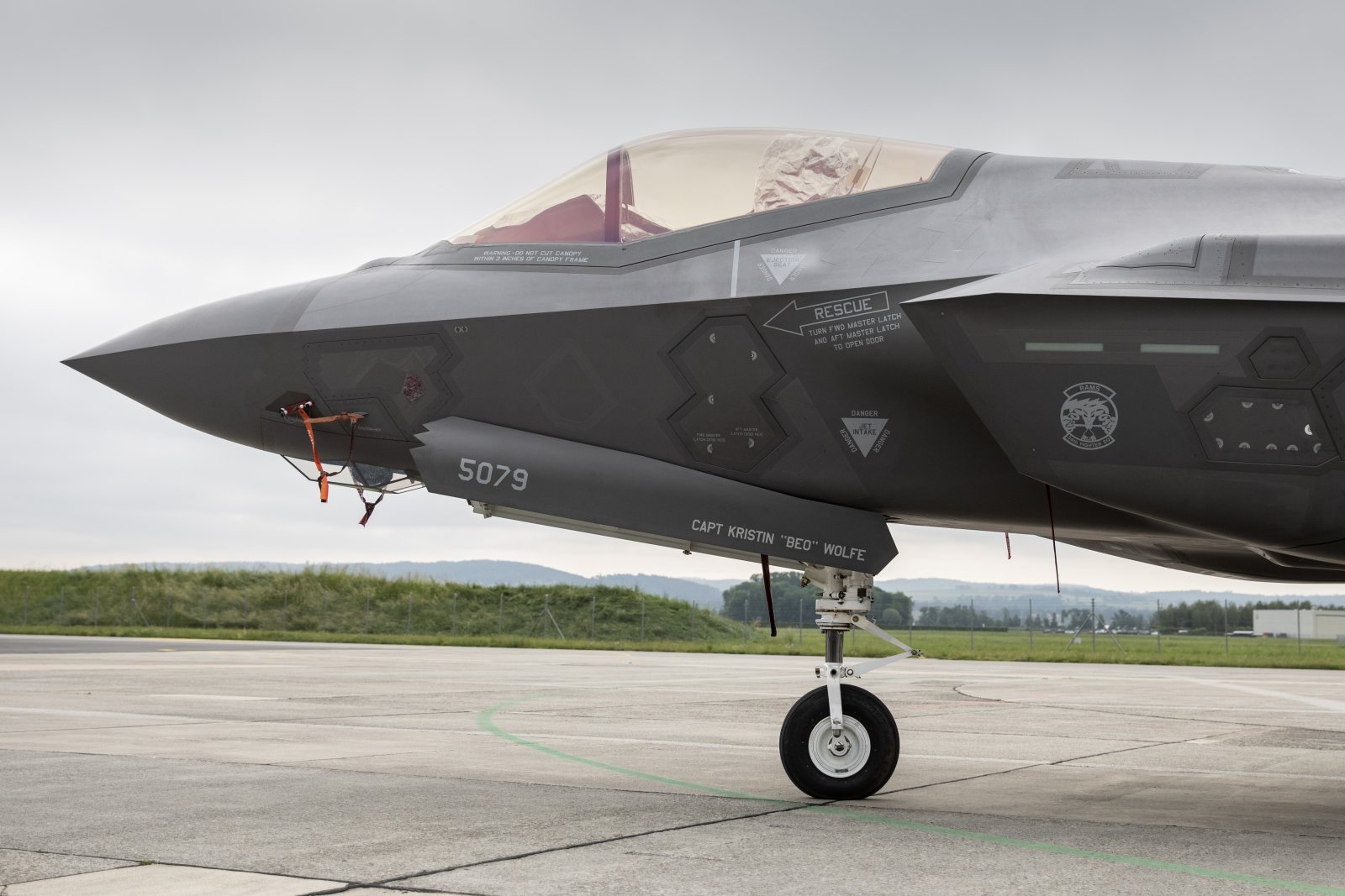 Der F-35 anlässlich einer Präsentation in Payerne (VD).