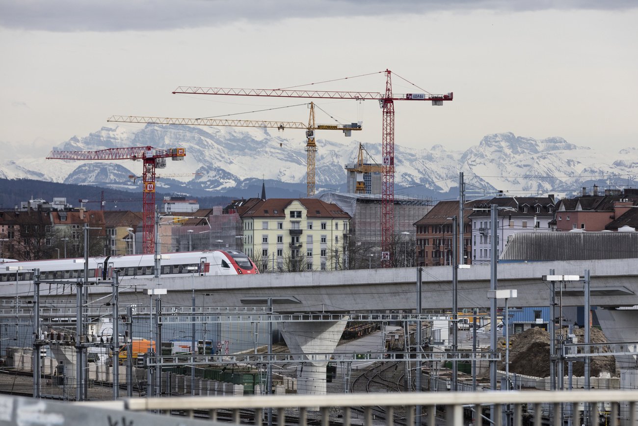 Die Zürcher Skyline. Bild: Keystone