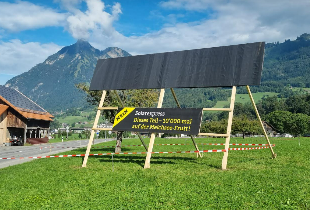 Es gibt immer mehr Widerstand gegen alpine Solaranlagen. Bild: ZVg