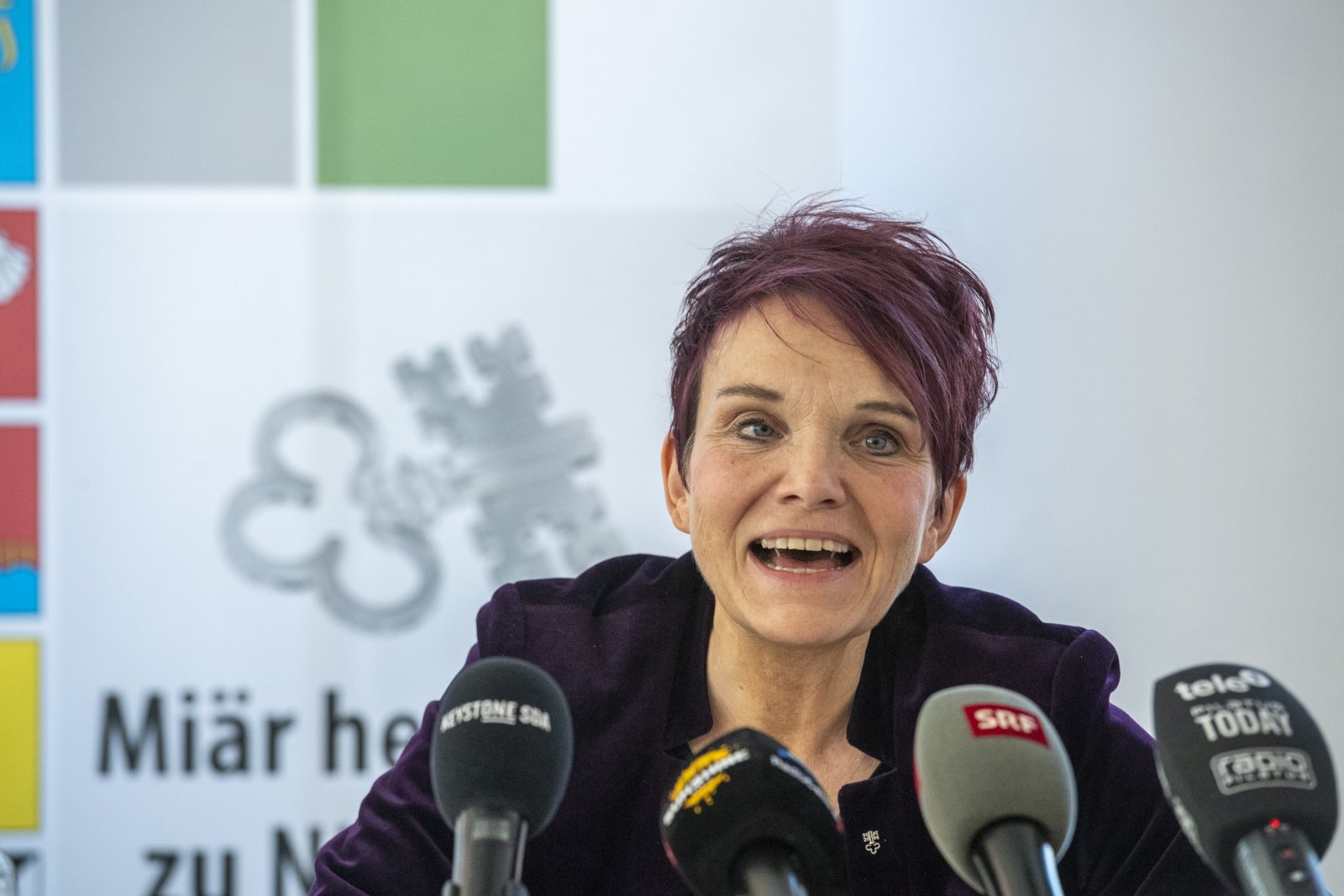 Unüberhörbarer Basler Akzent: Bundesratskandidatin Michèle Blöchliger. Bild: Keystone