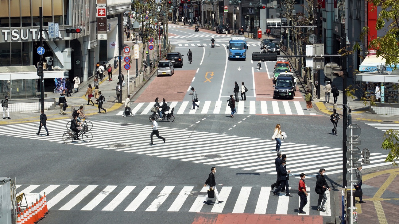 Leere in Shibuya, Japan. Bild: Symbolbild, Keystone