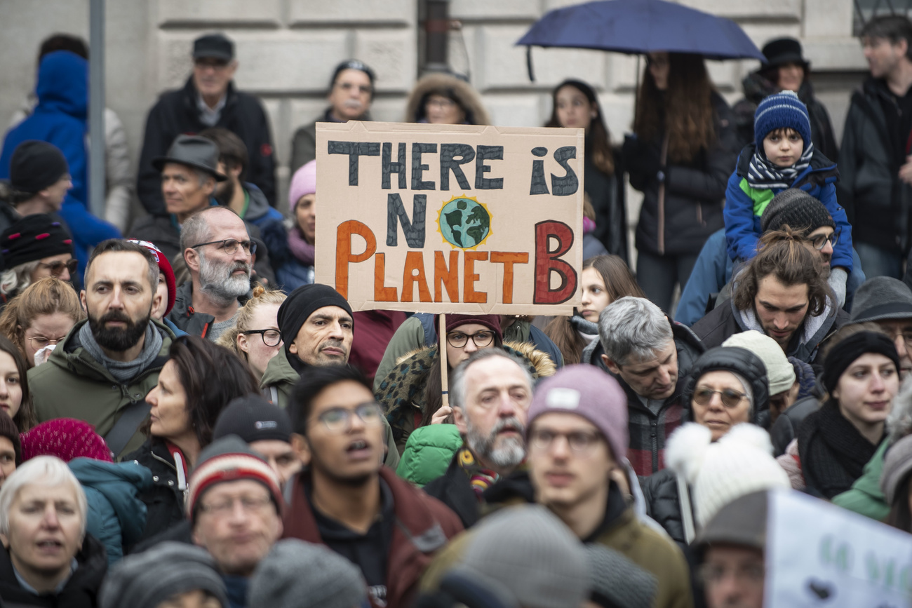 Vor dem Weltuntergang? Klimademonstration in Bellinzona, 2019. Bild: Keystone