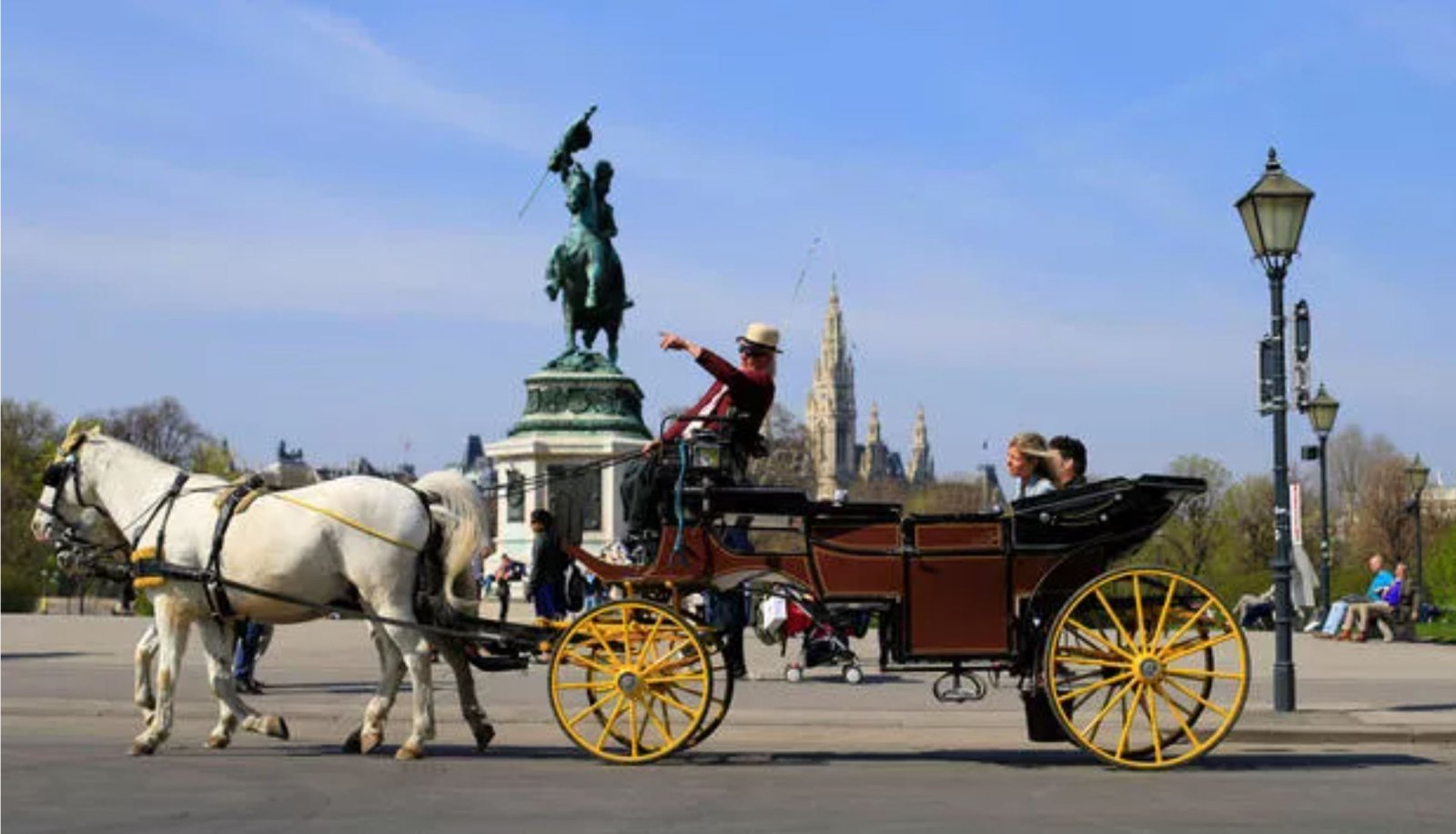 Glückliches Österreich, geimpftes Österreich? Fiaker in Wien.