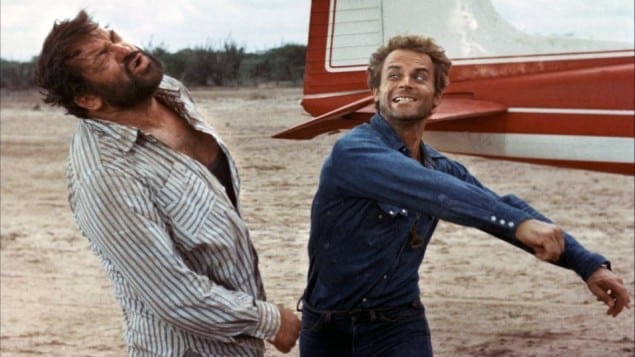 Gewaltverbrechen haben zugenommen. Szene aus einem Film («Zwei Himmelhunde auf dem Weg zur Hölle», 1973). Bild: Imago