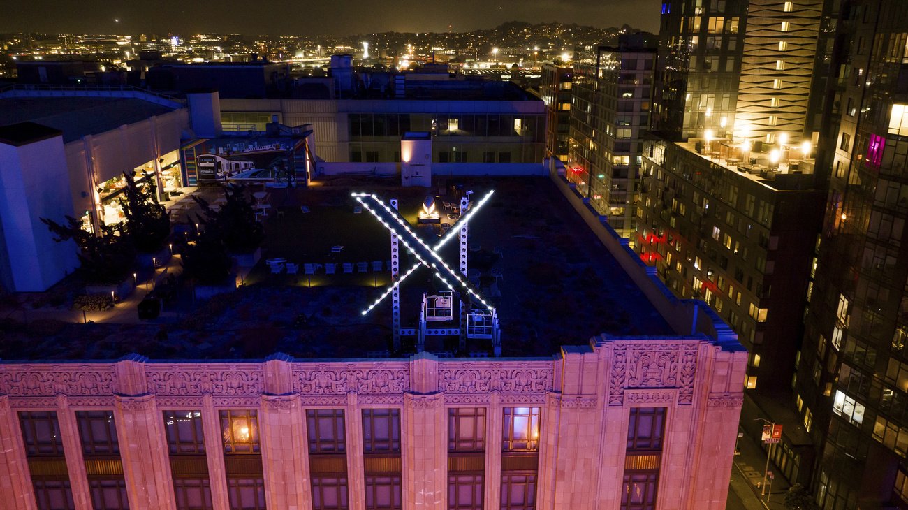Der Hauptsitz von 𝕏 in San Francisco. Bild: Keystone