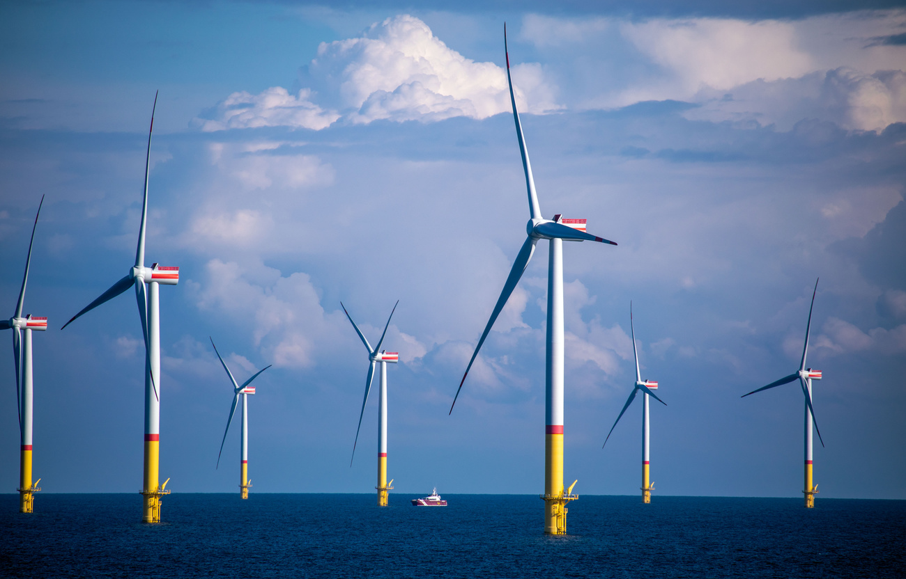 Klarer Zusammenhang zwischen Wind-/Solarproduktion und Strompreisen: Windpark in der deutschen Ostsee. Bild: Keystone