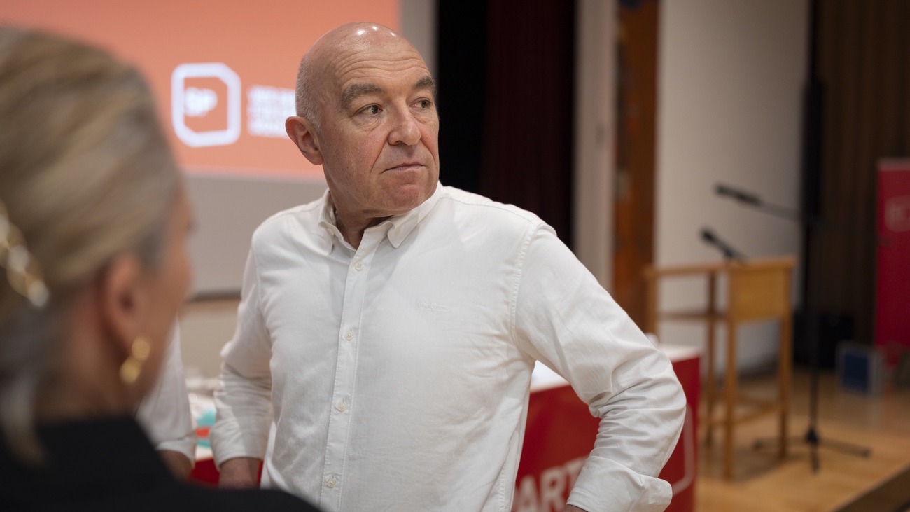 Daniel Jositsch bei seiner Abwahl, Donnerstag, 28. Mai in Zürich. Bild: Keystone