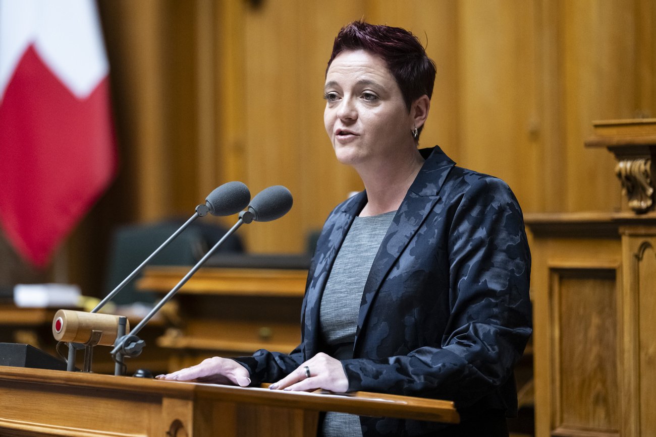 Setzte sich gegen Geschlechterquoten in den Dachverbänden des Sportes ein: Nationalrätin Stefanie Heimgartner (SVP, AG). Bild: Keystone
