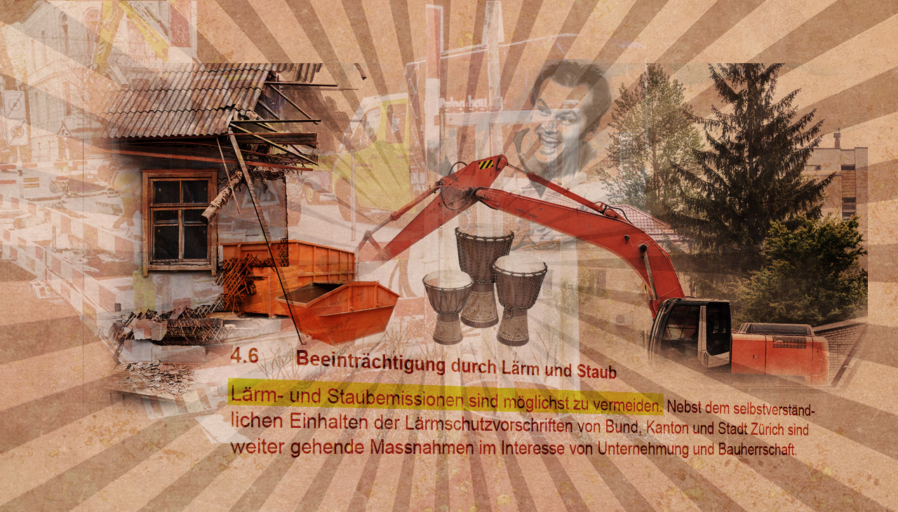 «Fertig mit dem huere Saumeis!» (Montage: Dominique Feusi)