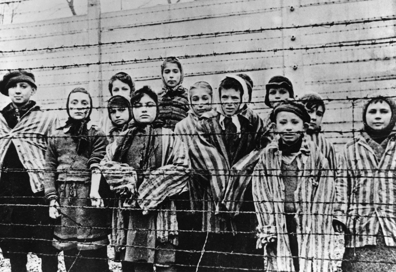 Häftlinge in Auschwitz. Bild: Keystone