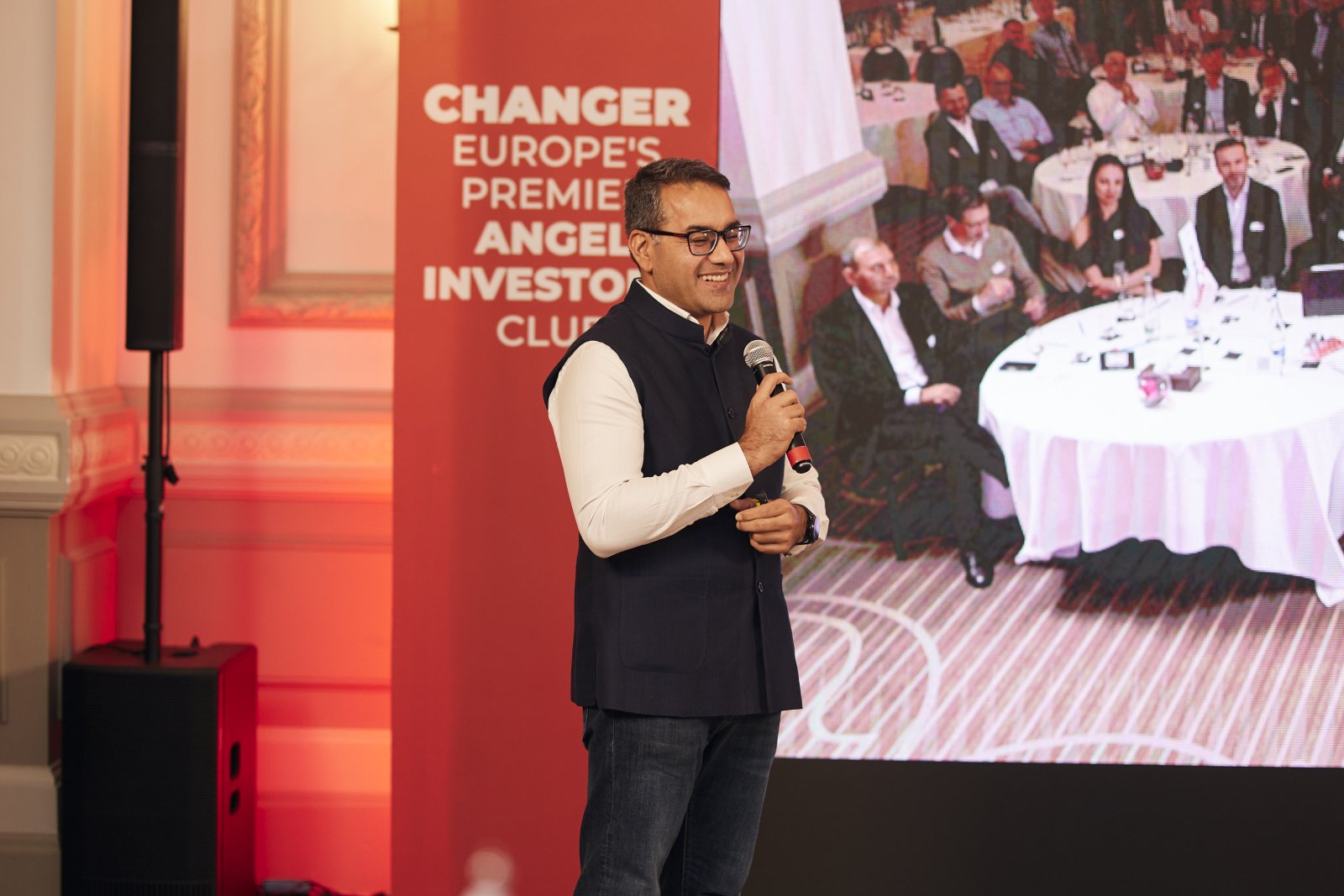 Kunal Bahl am Treffen des Changer Club in Lausanne. (Bild: PD)