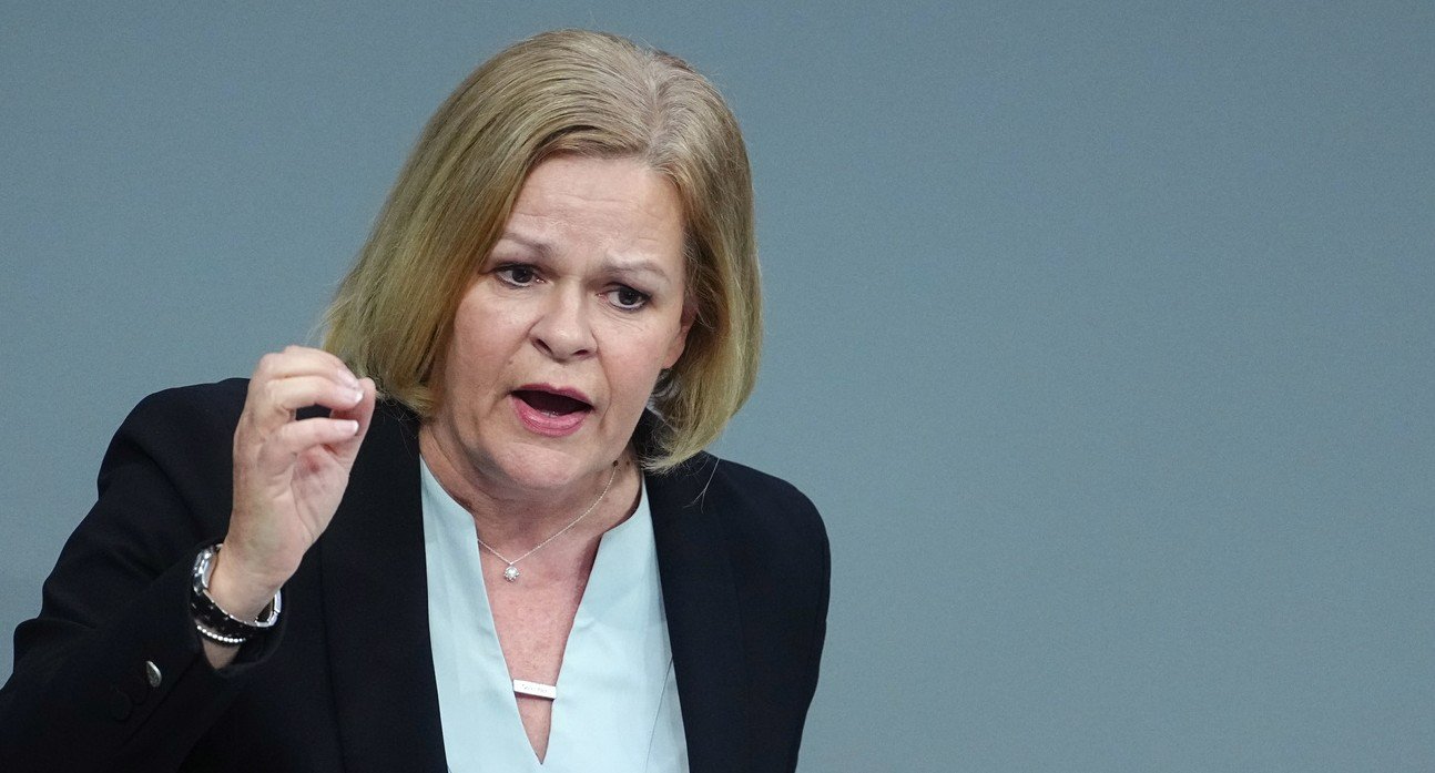 «Auf unsägliche Weise»: Nancy Faeser, Innenministerin Deutschland (SPR). Bild: Keystone