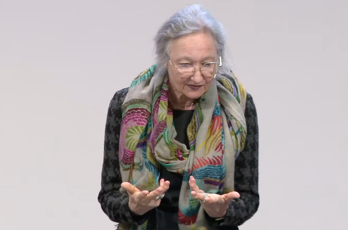 Barbara Zibell an der Veranstaltung der ETH in Zürich. (Screenshot YouTube: fi.)