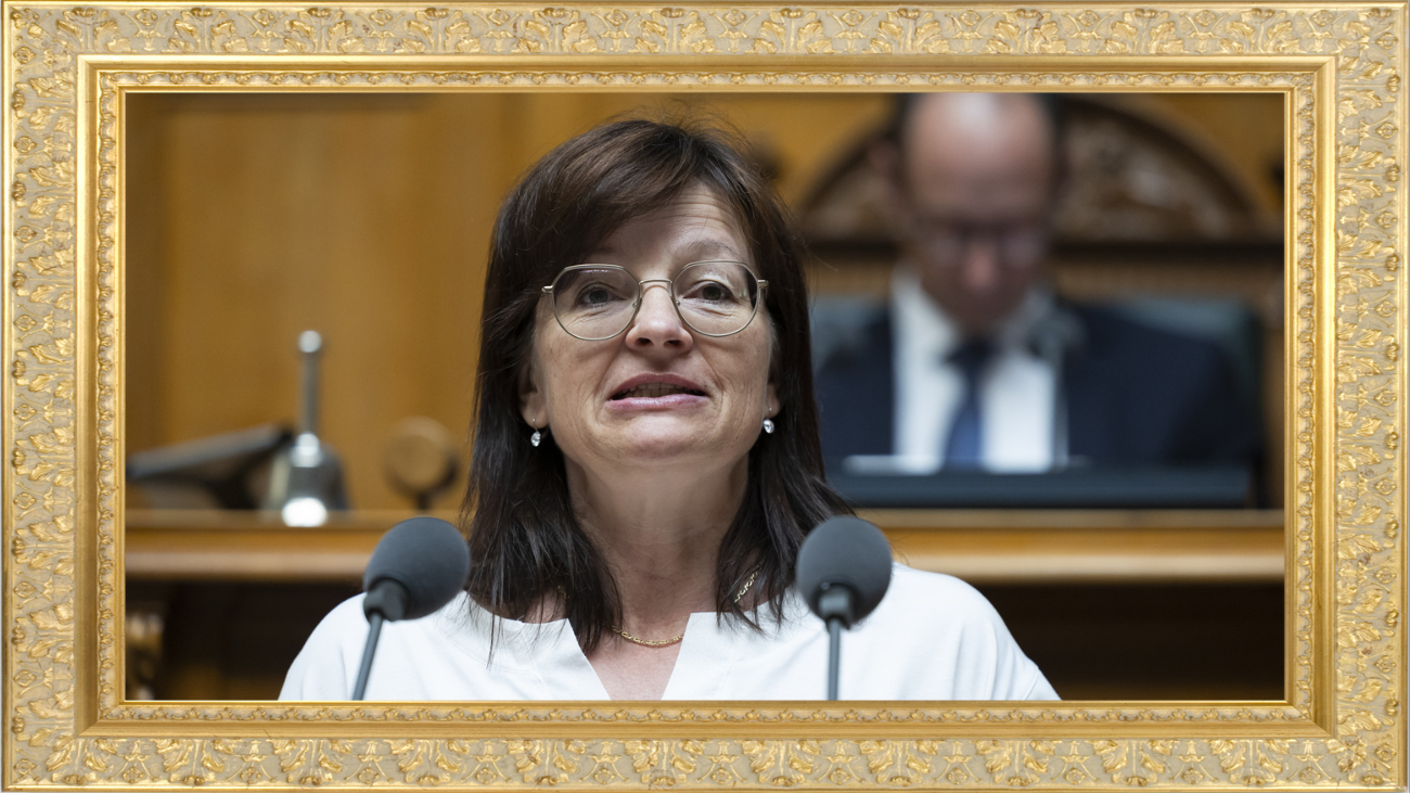 Die Winterstromlücke sei eine «Schweizer Eigenheit»: Priska Wismer-Felder, Luzerner Mitte-Nationalrätin und Lobbyistin für erneuerbare Energie. Bild: Keystone/Nebelspalter