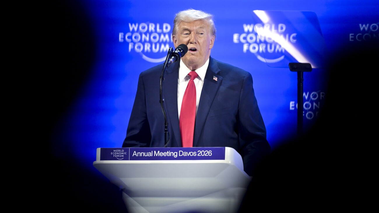 Donald Trump in Davos. Bild: Keystone