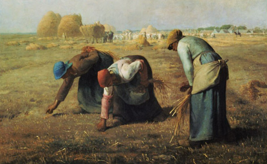 «Wer seinen Acker bebaut, wird Brot in Fülle haben»: Jean-François Millet – Die Ährenleserinnen (1857)