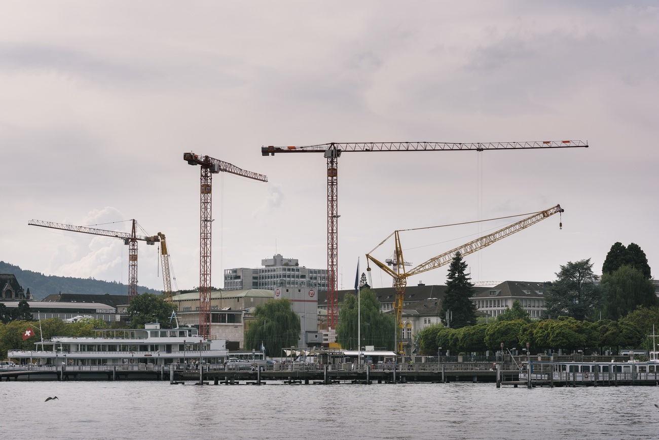 Bauen in der Schweiz. Wann wird der Zürichsee trockengelegt? Bild: Keystone