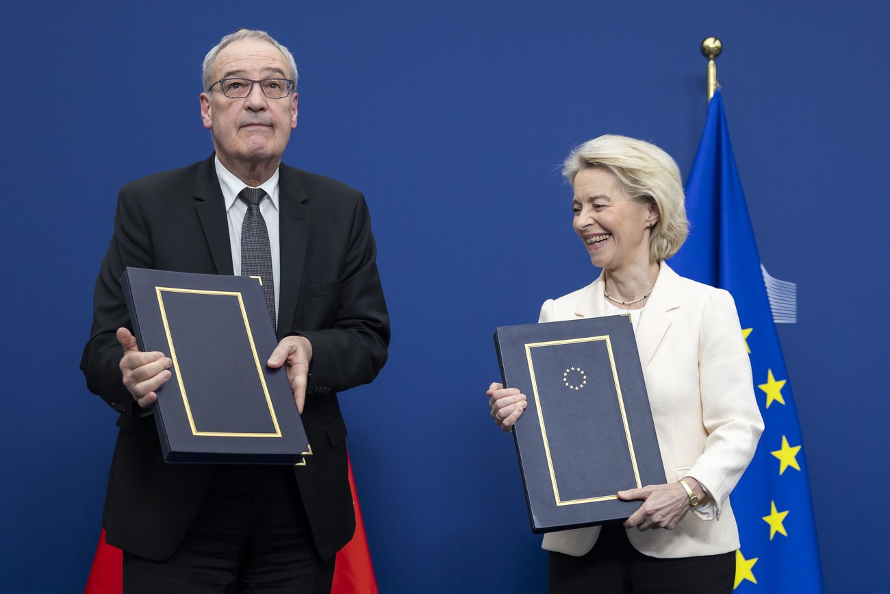 Auch wenn die Abkommen von Bundespräsident Guy Parmelin paraphiert wurden, können wir sie immer noch ablehnen. Bild: Keystone