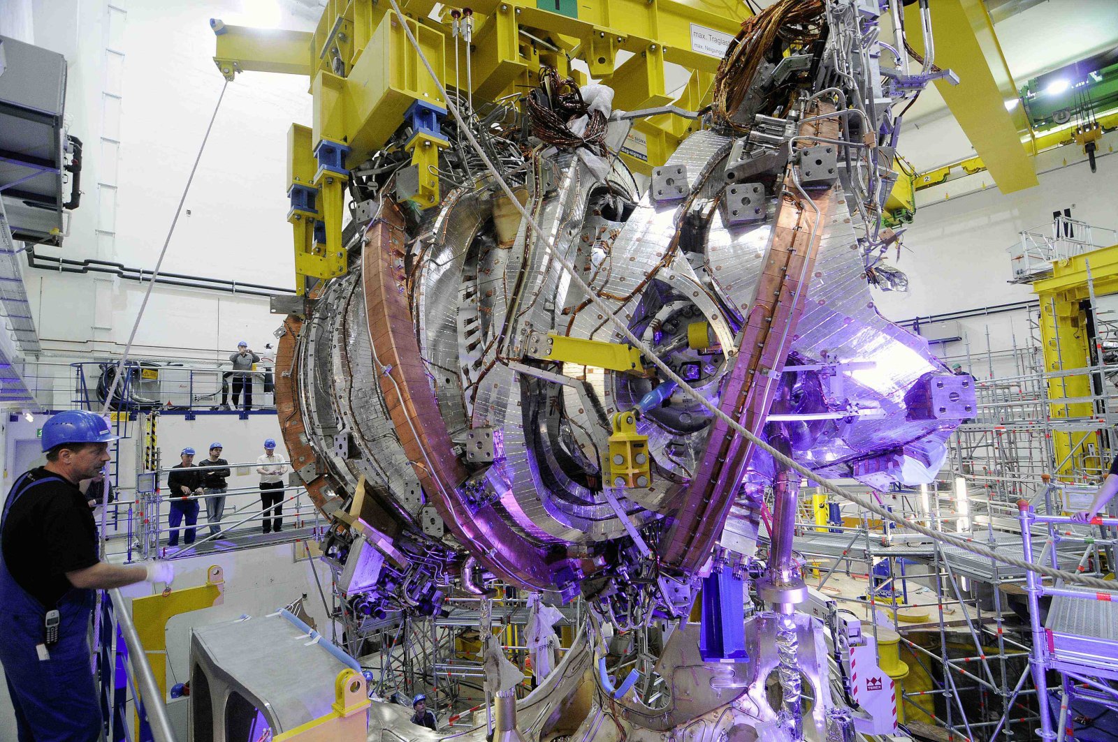 Extrem herausfordernd: Modul für einen Kernfusionsreaktor am Max-Planck-Institut für Plasmaphysik im deutschen Greifswald. Bild: Keystone