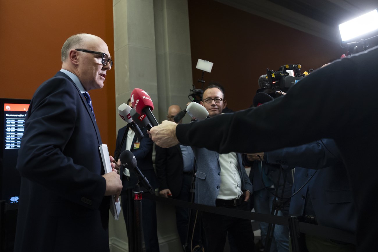 Bald Bundesrat? Mitte-Regierungsrat Martin Pfister vor den Medien im Bundeshaus. Bild: Keystone