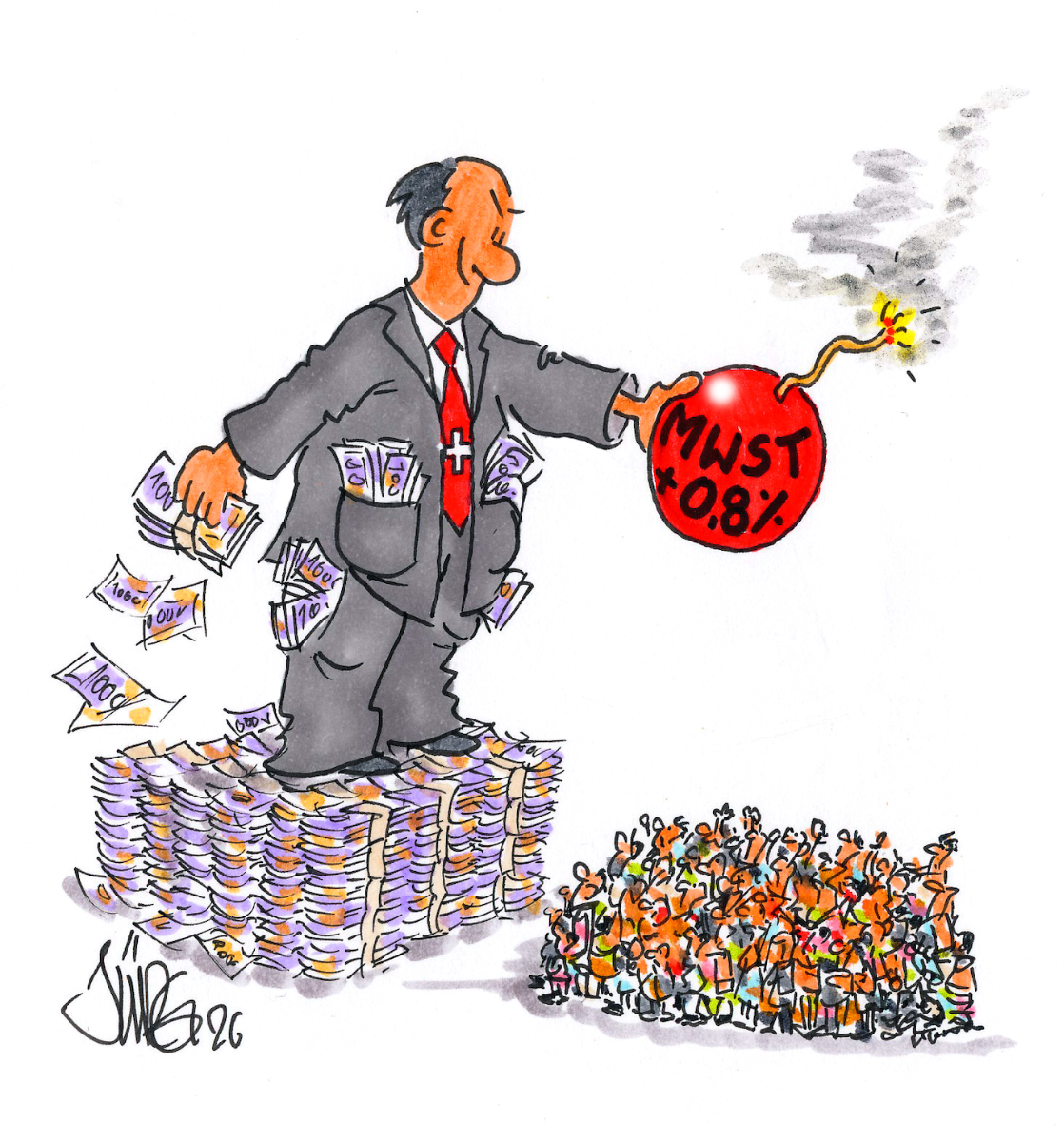 Karikatur: Jürg Kühni