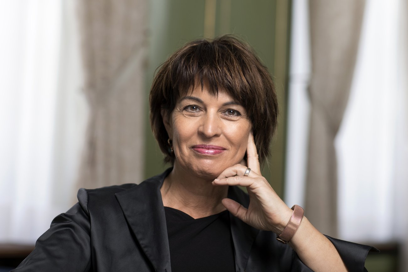 Zweifelt an der Intelligenz des Bundesrats: Die frühere Energieministerin Doris Leuthard (Mitte). Bild: Keystone