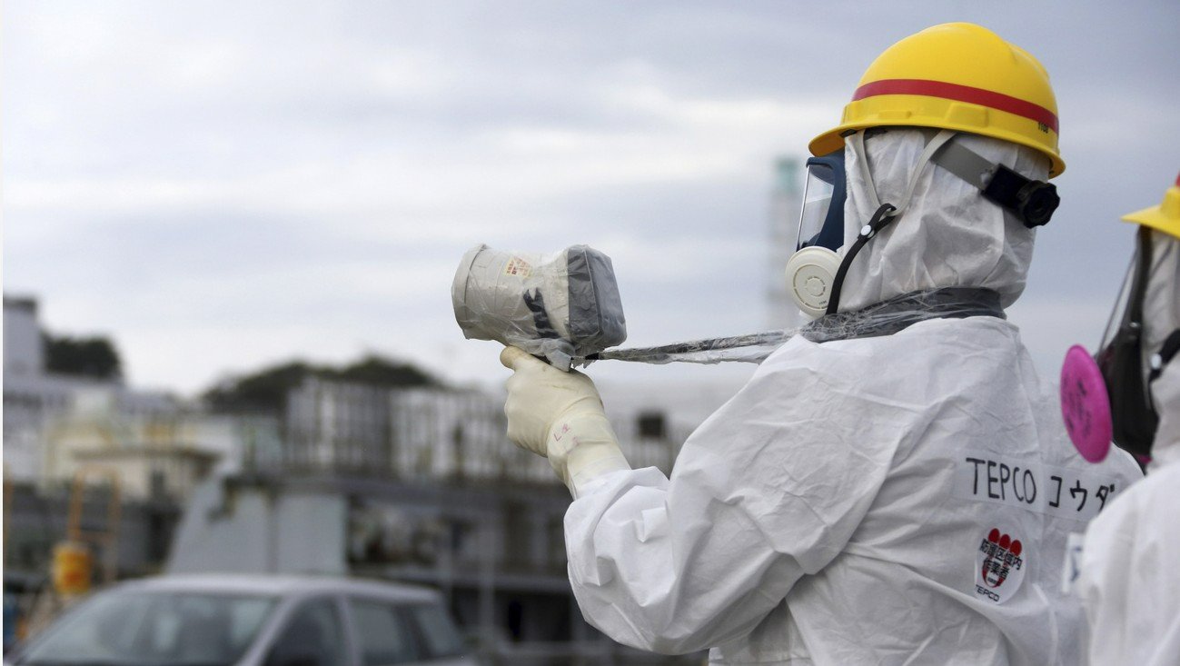 Und wieder ist eine Behauptung der Atomgegner geplatzt: Radioaktivitätsmessungen beim Havarie-AKW in Fukushima, 2013. Bild: Keystone