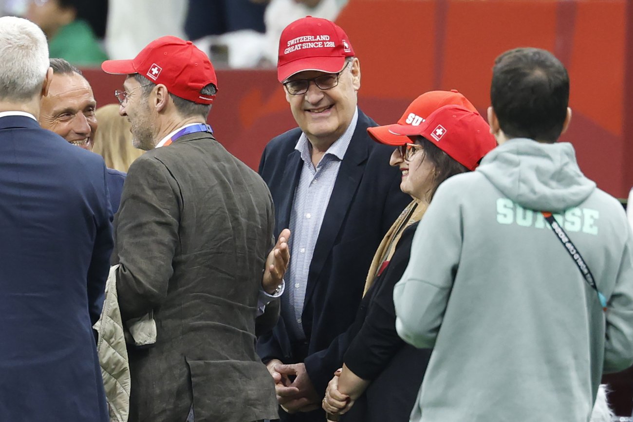 Bundersat Guy Parmelin an der Fussball-WM
