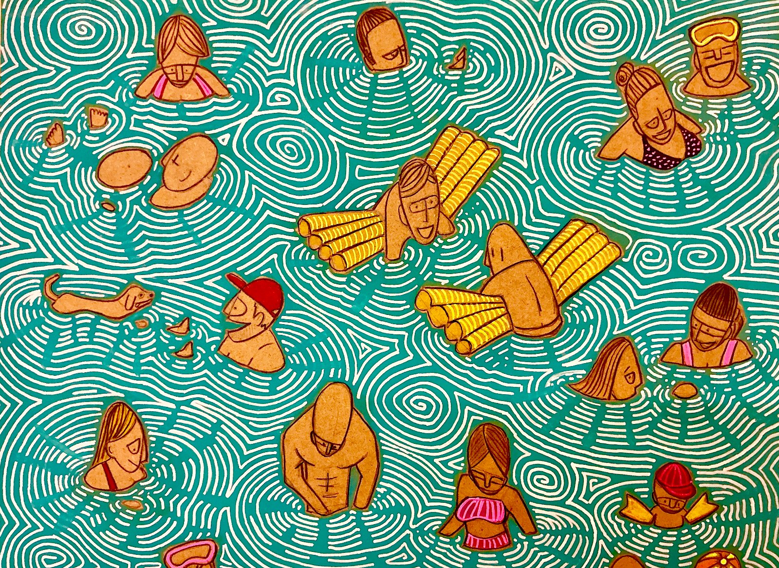 «Krass, ich mach das? Und, Beine zusammen, was?» Illustration (Ausschnitt) Dominique Feusi