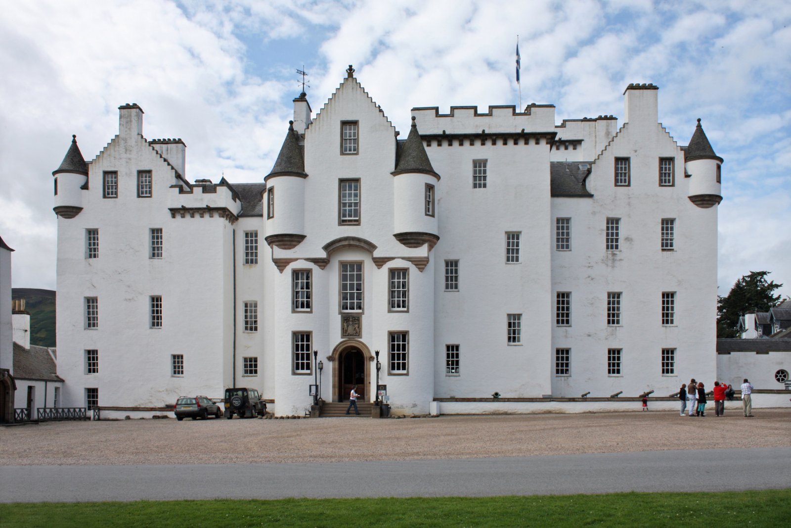 Blair Castle in Perthshire, Schottland, wo Katharine Stewart-Murray, Duchess of Atholl residierte.