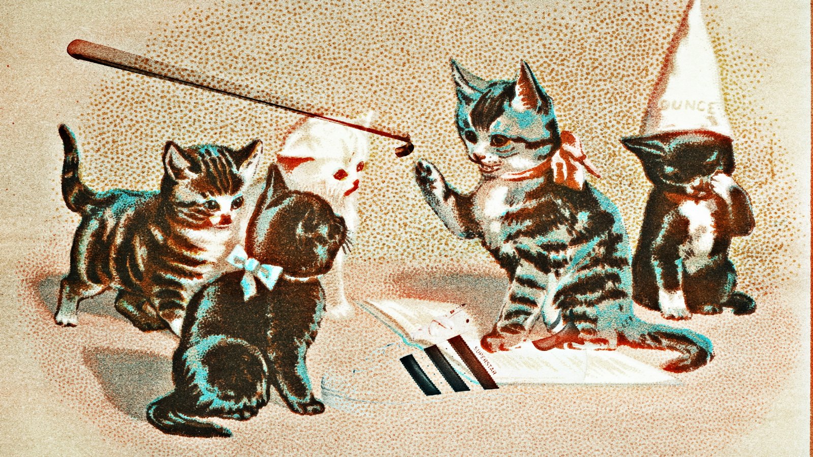 Garantiert unkastriert: Katzen und Schuhlöffel schienen sich zu vermehren / Collage: Dominique Feusi x KI